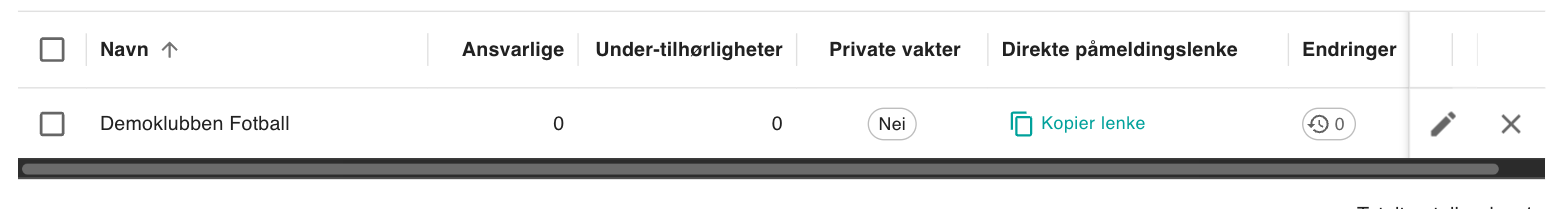 Tilhørighetslisten