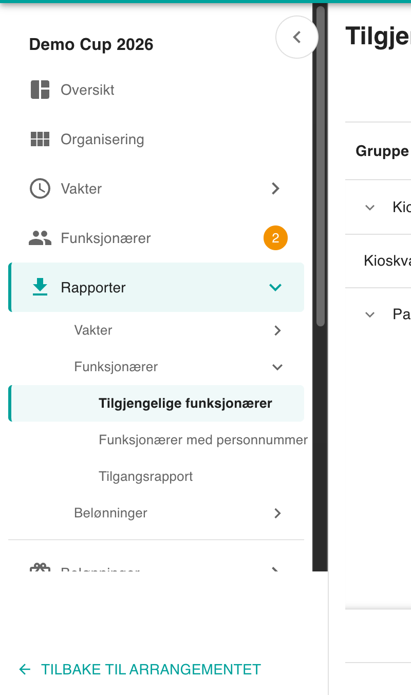 Funksjonærrapportene