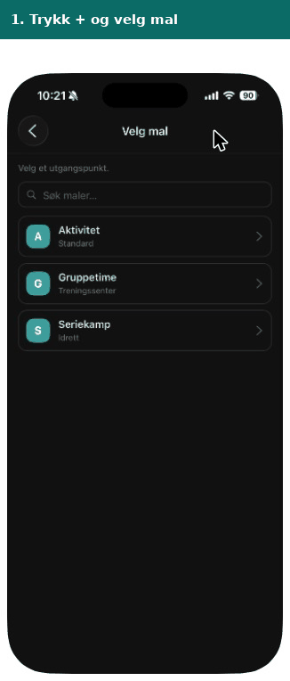 Slik oppretter du en aktivitet i Rubic Connect, steg for steg